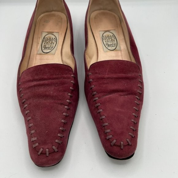 Emma Hope Burgundy Suede Slippers size 38 - Picture 1 of 9